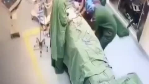 Triple jabbed Surgeon collapses during surgery at an Australian hospital