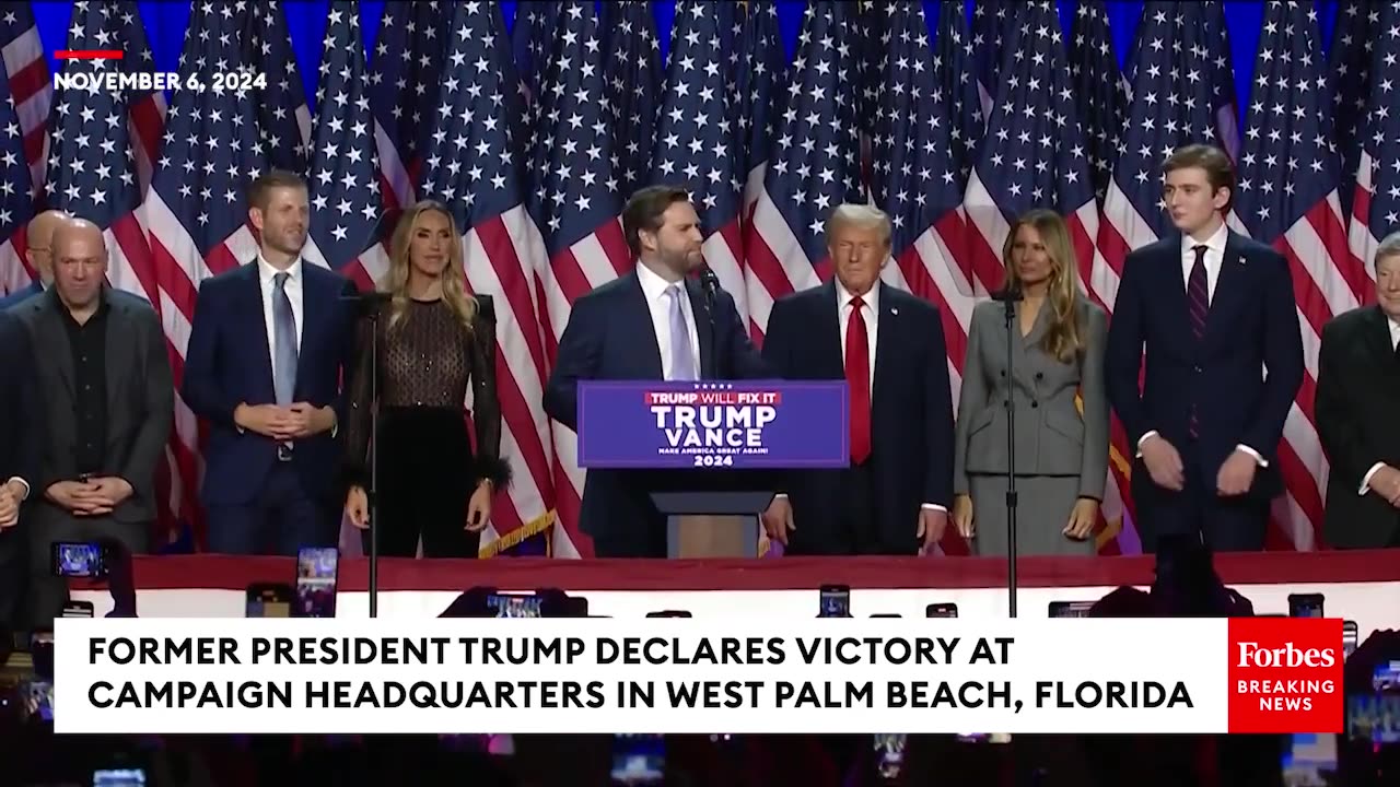 JD Vance Speaks At Election Night Event After Trump Declares Victory