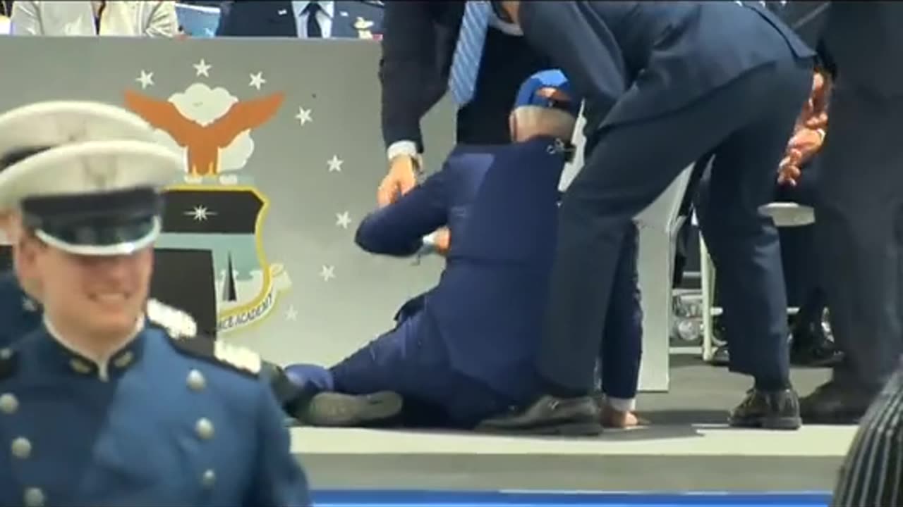 President Biden falls on stage