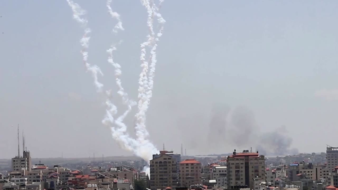 Rockets launch from Gaza after Israeli strikes