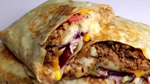 Beef cheese wrap ,beef berrito by Recipes of the world