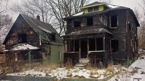 2011: Two houses sit in Flint, Michigan! They look good!!