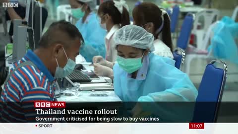 Thailand launches mass Covid vaccination drive - BBC News