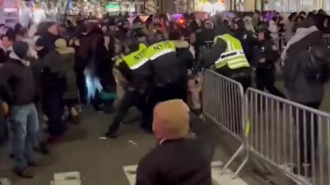 Christmas in NYC is just a bunch of riots