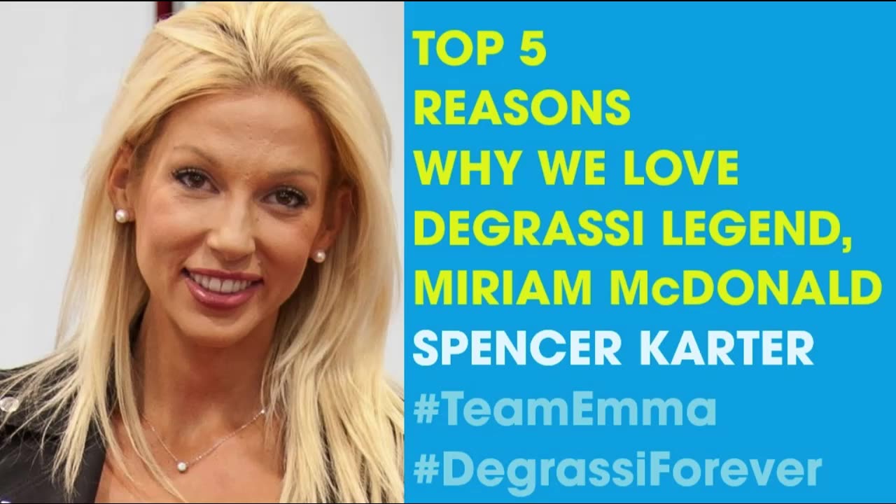 Top 5 Reasons Why We Love Degrassi Legend, Miriam McDonald