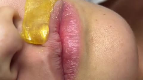 Upper Lip Waxing with Sexy Smooth Golden Allure Hard Wax | @rossettilash