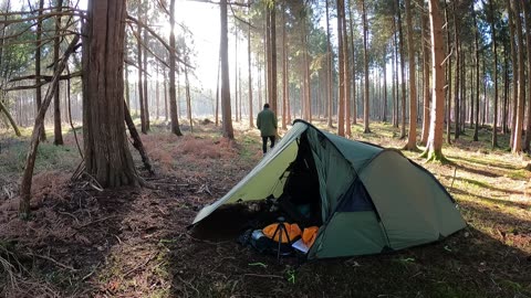 Walking to he sun for warmth. Wildcamping 19th Jan 2023