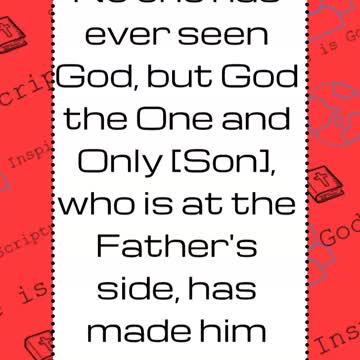 John 1:18 #shorts #scripture #BibleVerse