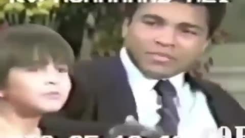 Muhammad Ali hits a boy