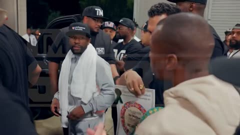 Floyd Mayweather Receives Juneteenth 'Freedom Belt' After Gotti Melee