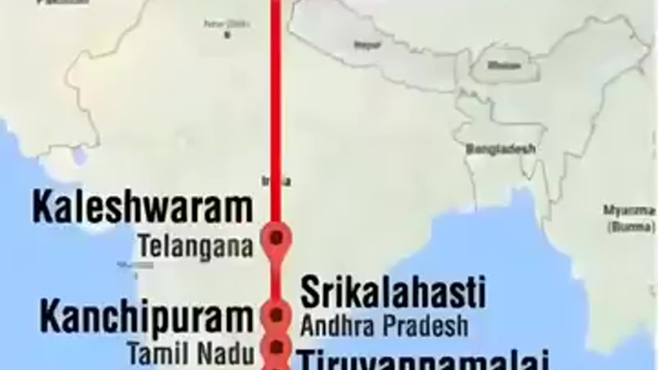 || when science meets Sanatan Dharma 🕉️🚩|| All 8 Shiva temple on the same longitude || Deepup890