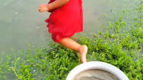 Baby fishing