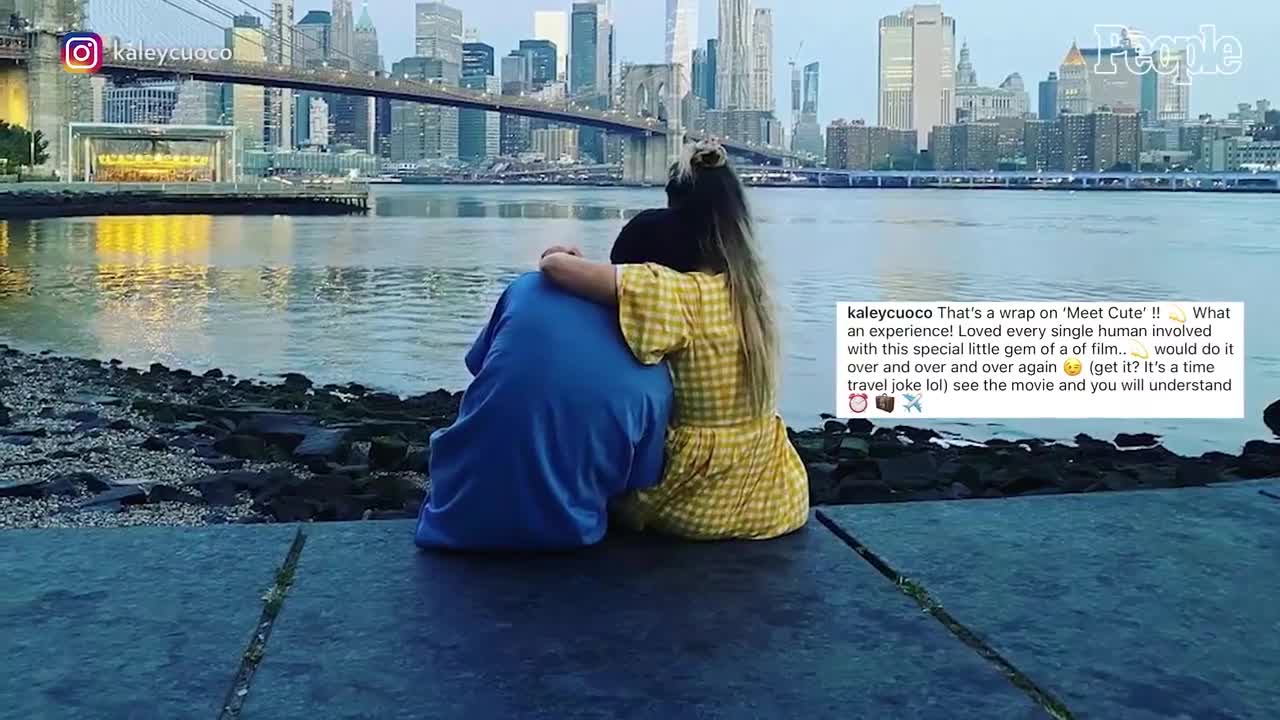 Kaley Cuoco Teases Pete Davidson for Wearing Hoodie to 'Meet Cute' Premiere PEOPLE