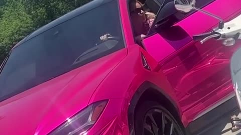 Caught her flexing with my lamborghini