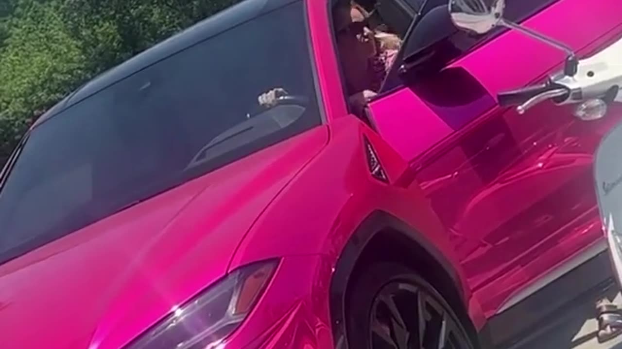 Caught her flexing with my lamborghini