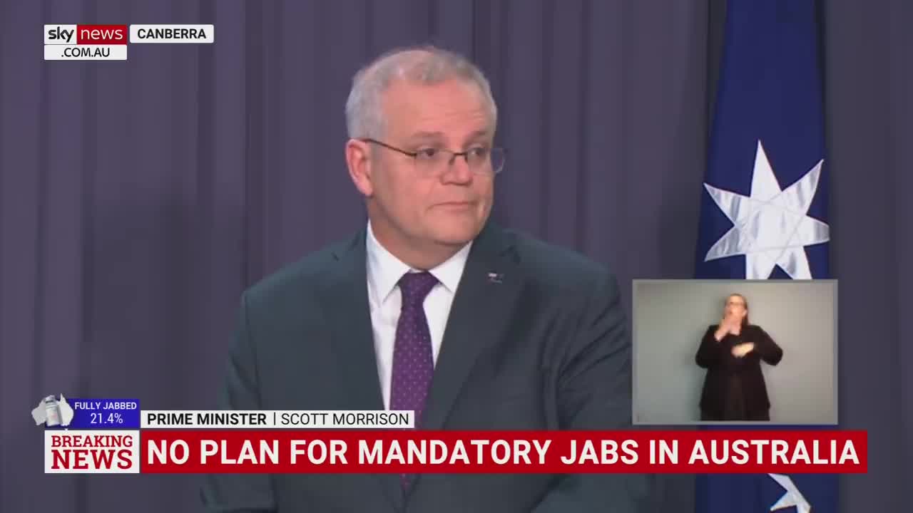 Australian Prime Minister - We do not have manditory vaccination