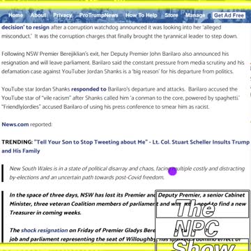 Mass Resignations In NSW Australia Over Ph4rma Scandal 🟠⚪🟣The NPC Show