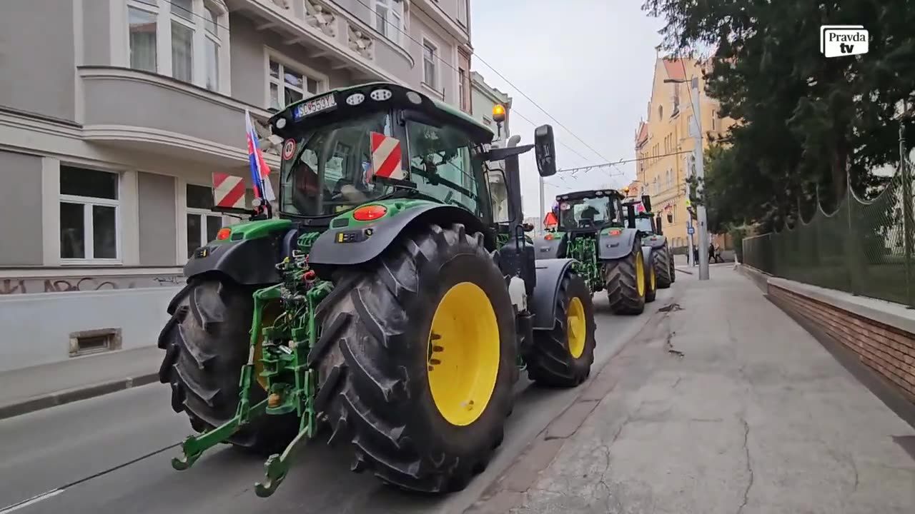 Protest zemědělců slovenskou
