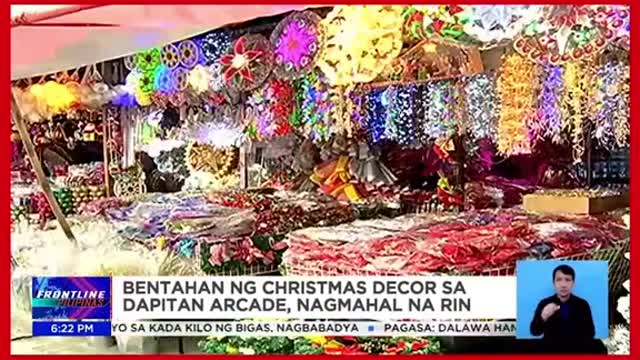 Bentahan ng Christmas decor sa Dapitan Arcade, nagmahal na rin