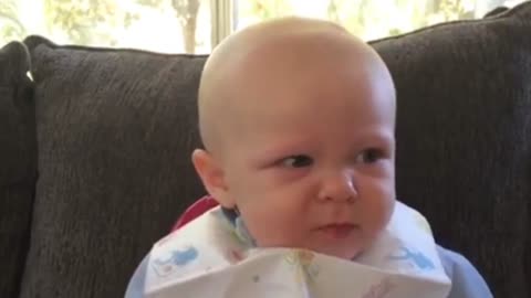 Funny Moments when Baby first eat Lemon 🍋 Funny Baby