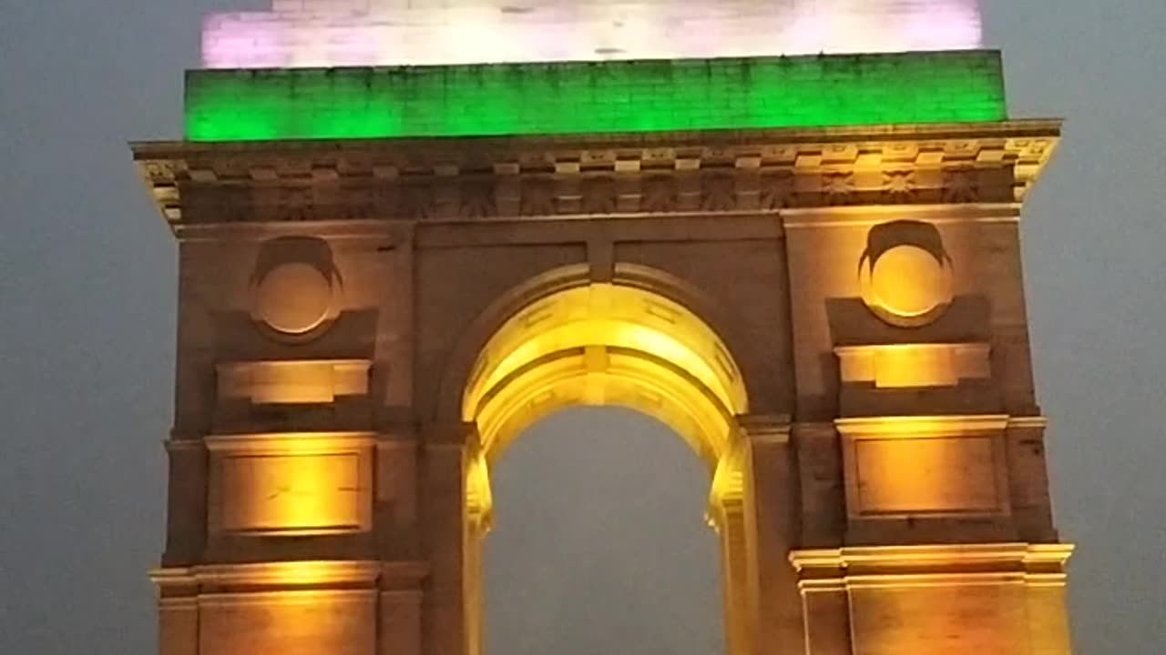 Night view India gate