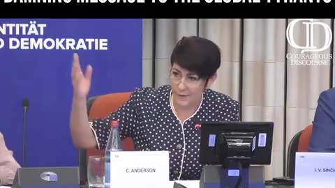 German MEP Christine Anderson stands up to the entire EU cabal of tyrants