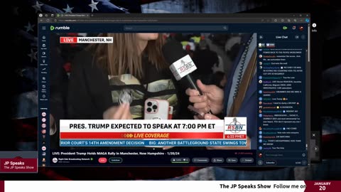 The JP Speaks Show 1/20/2024 pre trump rally talk