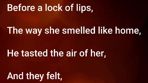 The Way They Feel: A Poem