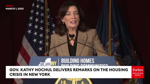 Gov. Kathy Hochul Delivers Remarks On The Housing Crisis In New York