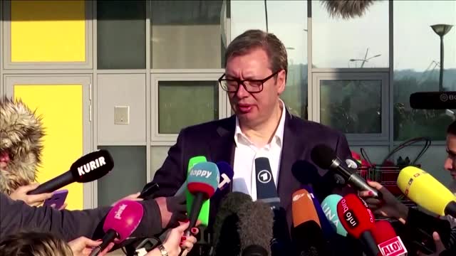 "We expect huge victory" in election says Serbia's Vucic