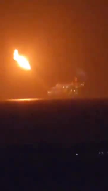 #Arde una #plataforma de #gas en #Israel 🔥