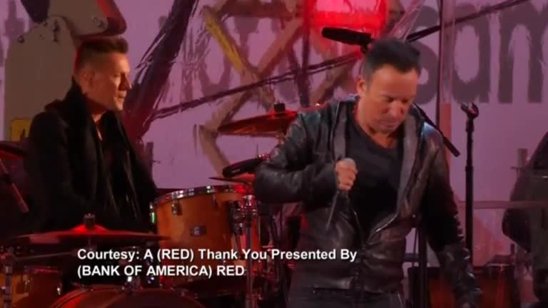 Springsteen, U2 rock World AIDS Day concert