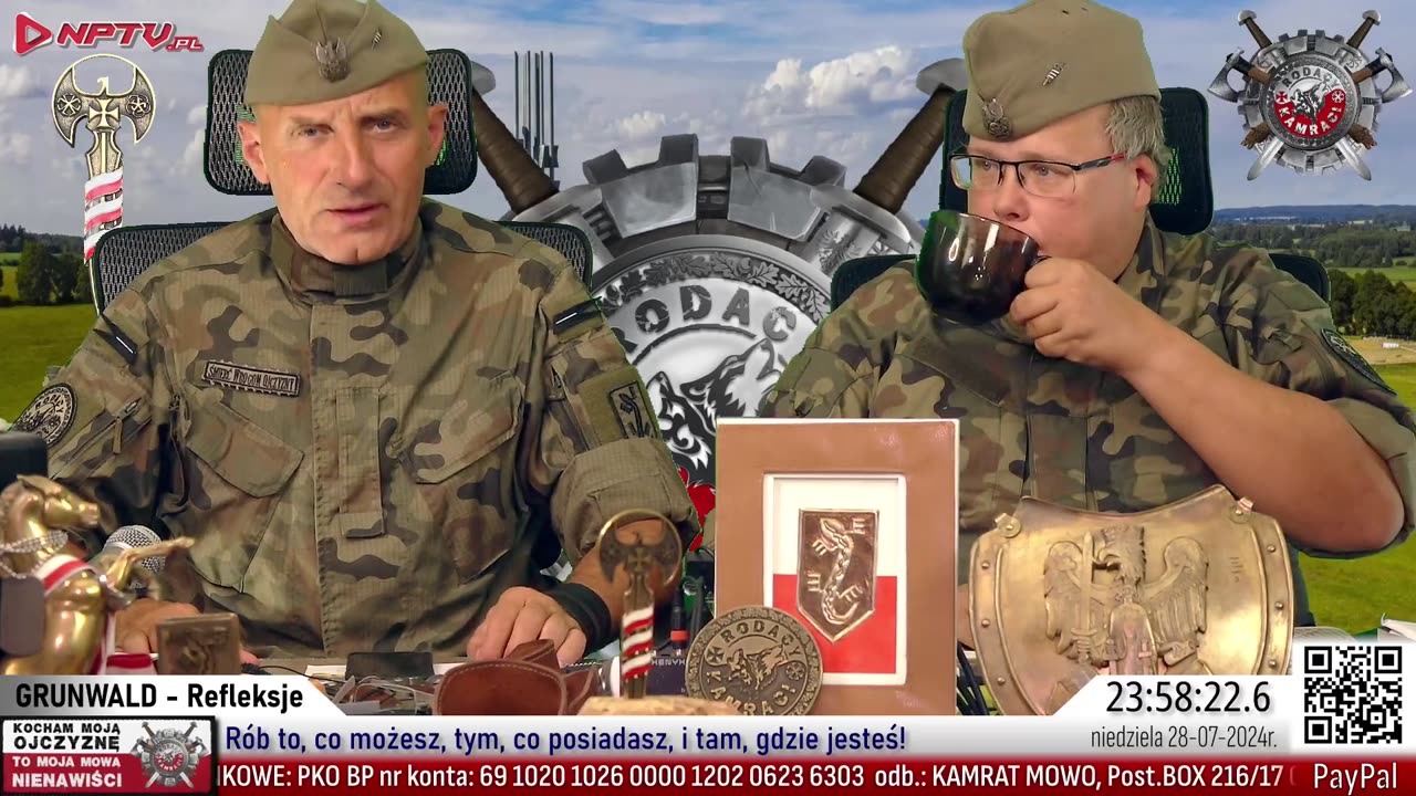 Grunwald - refleksje. Nd. 28.07.2024r. W. Olszański, M. Osadowski NPTV.pl Rodacy Kamraci