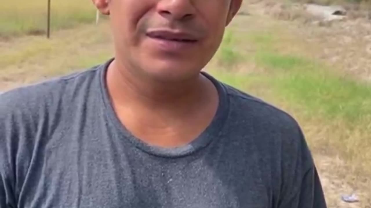 A migrant from Honduras who was in a group of roughly 95 that