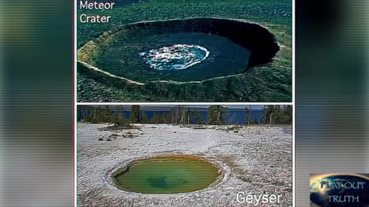 "Meteor craters" and the flood