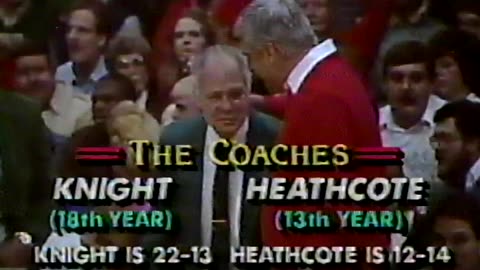 February 23, 1989 - Coaches Bob Knight and Jud Heathcote