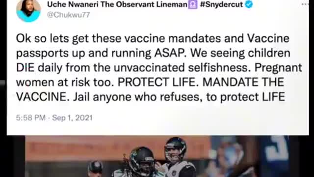 NFL Players Collapsing From Vaccine