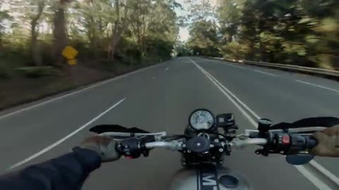 POV Motorcycle Riding - Relaxing 5 Minutes of Motorcycle Riding