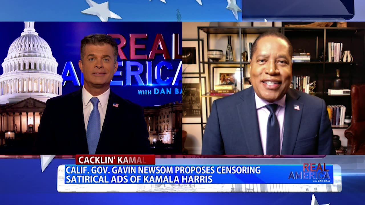 REAL AMERICA -- Dan Ball W/ Larry Elder, Kamala Harris' Extremely Radical Agenda, 7/29/24