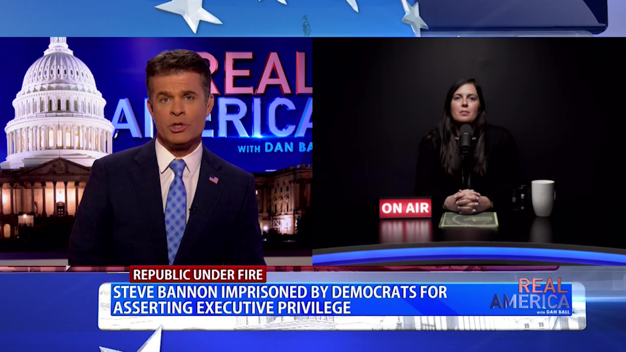 REAL AMERICA -- Dan Ball W/ Maureen Bannon, Update On Steve Bannon In Prison, 8/13/24
