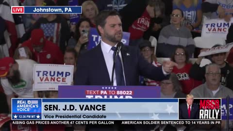 JD VANCE JOHNSTOWN, PA OPENING REMARKS