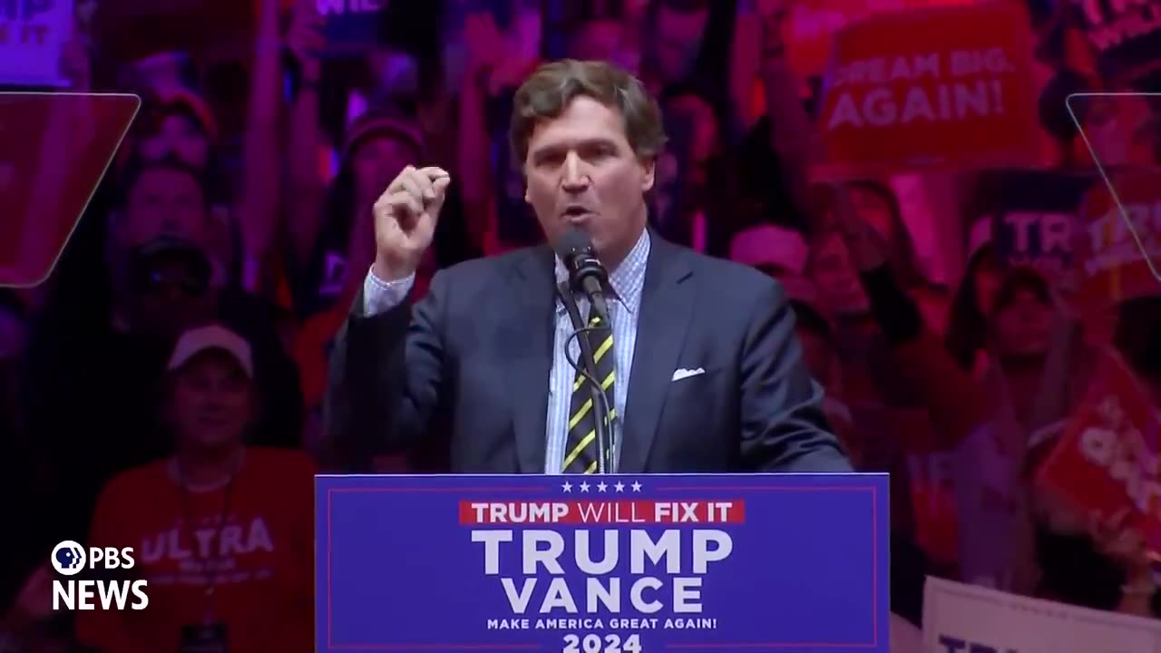 Tucker Carlson's complete 9 minute speech from Madison Square Garden