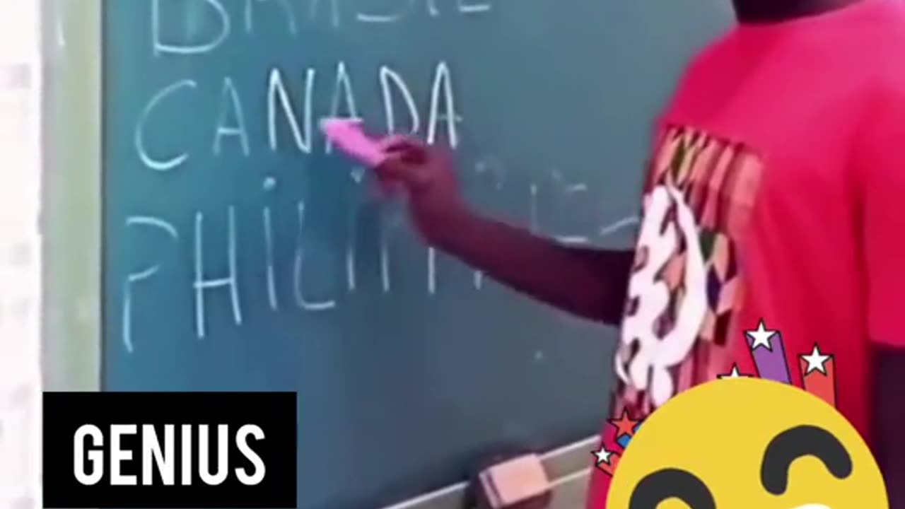 Funny video from black board