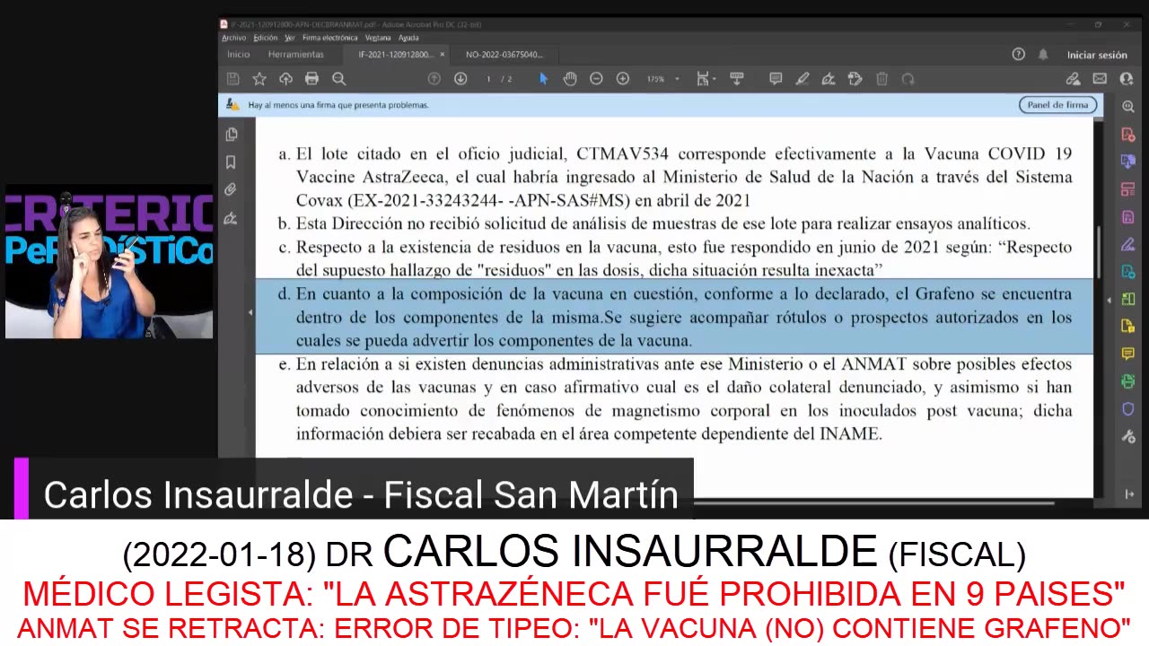 2022-01-18: DR CARLOS INSAURRALDE (FISCAL) CASO ASTRAZENECA/GRAFENO