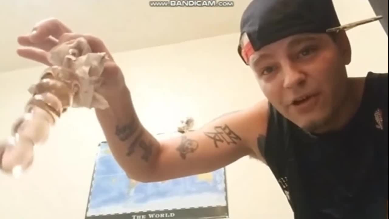 Skimask Andy steals Attila's dildo and plays with it on stream