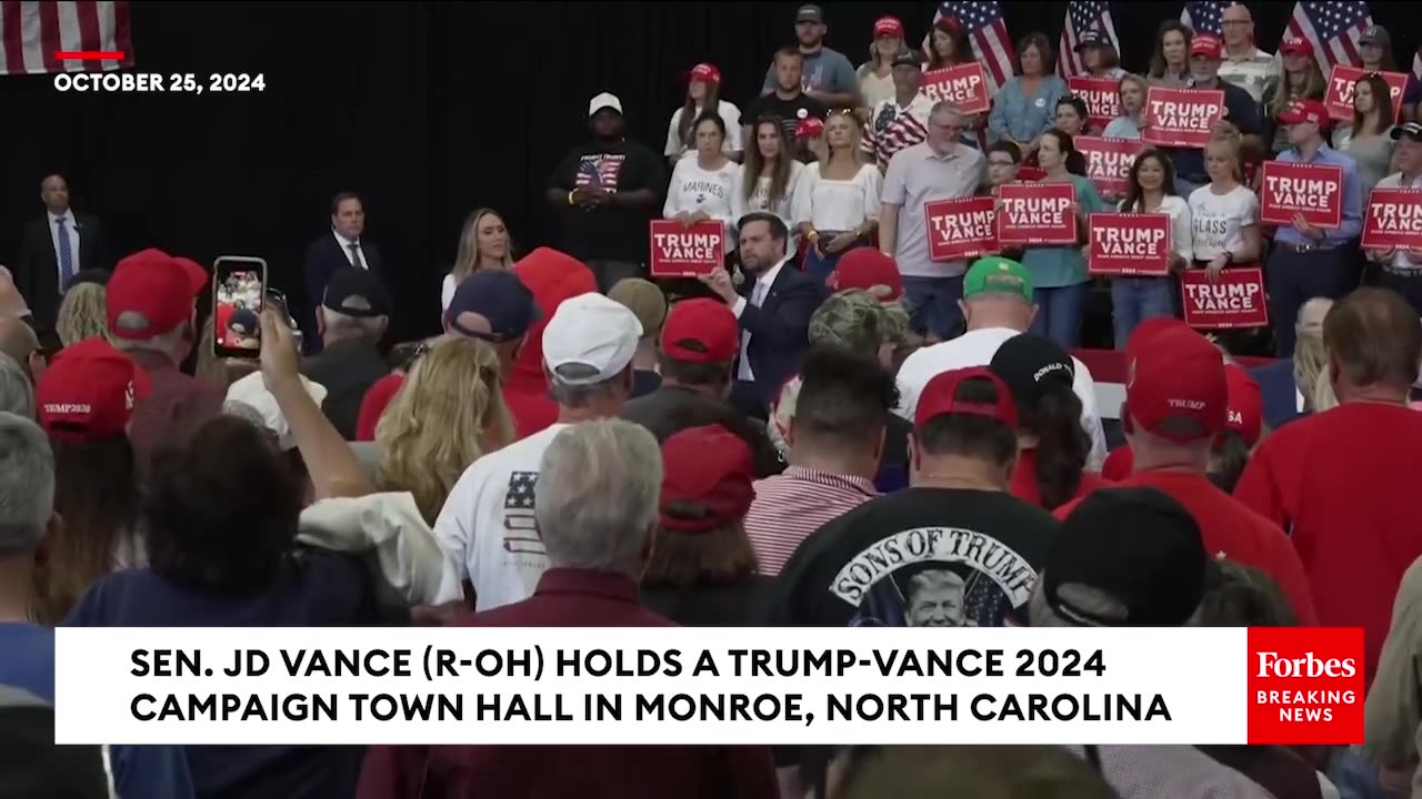 Vance Tells North Carolina Voters- If We Don't Get Good Leadership Out Children Won't Have A Future