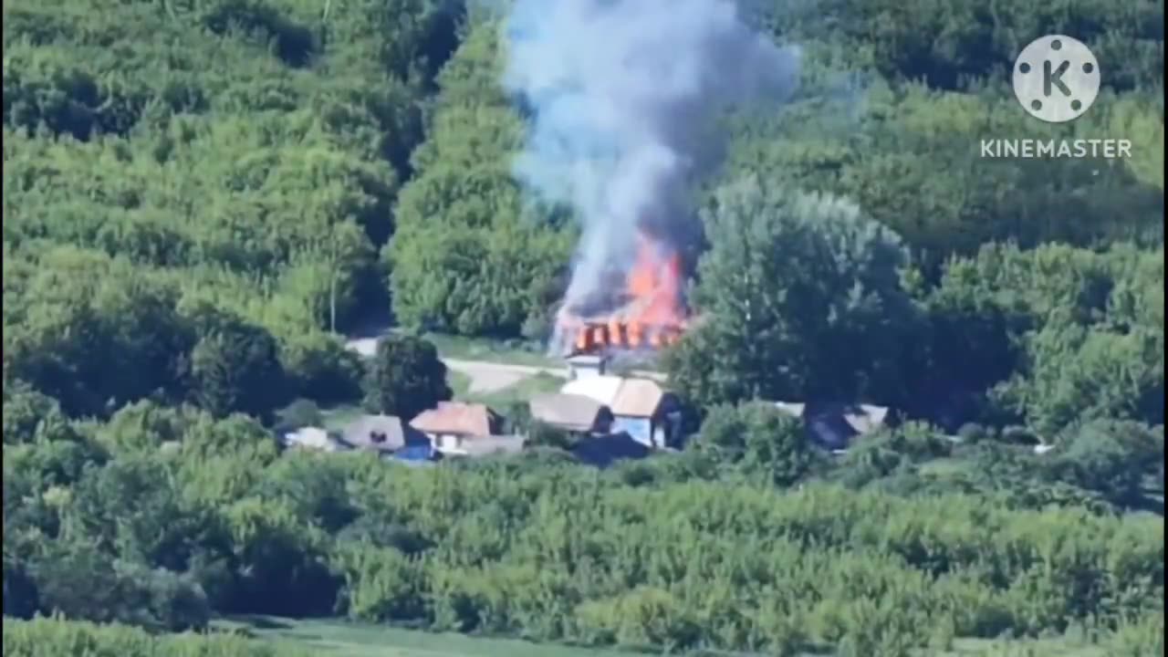 The "Lion" squad with drones is attacking enemy bases in the village of