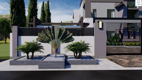 Modern House Design (19m x 17m) 6 Bedrooms with Estimate cost.