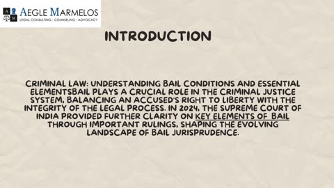 Criminal Law: Understanding Bail Conditions: