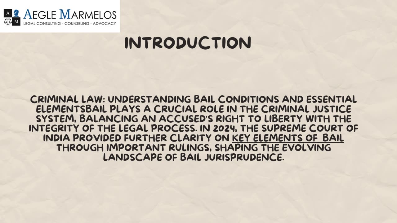 Criminal Law: Understanding Bail Conditions: